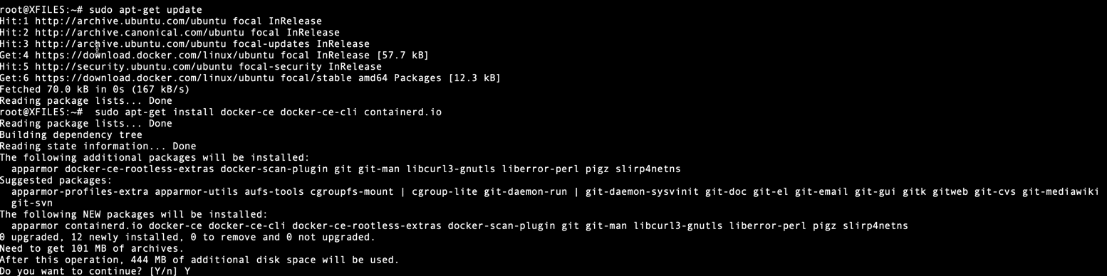 Mettez à jour l'index des paquets apt, et installez la dernière version de Docker Engine et de containerd. Mettez à jour l'index des paquets apt, et installez la dernière version de Docker Engine et de containerd.