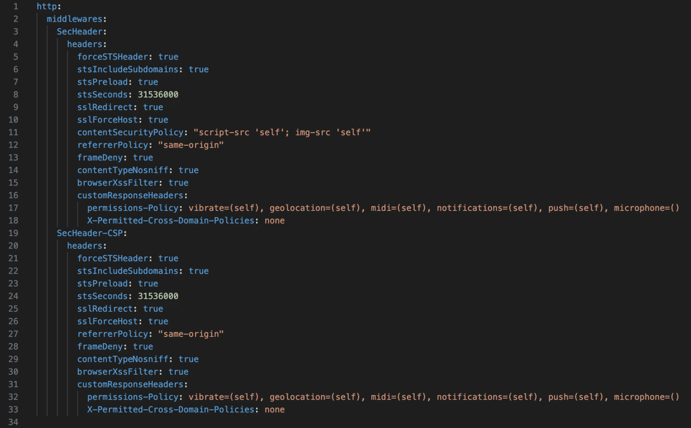 Permet de gérer entre autre les headers et d’autres paramètres de sécurité, comme la limite de connexion, les WhiteList, ... Permet de gérer entre autre les headers et d’autres paramètres de sécurité, comme la limite de connexion, les WhiteList, ...