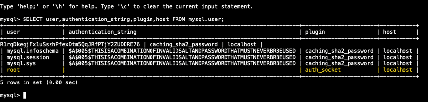 Afin d'utiliser un mot de passe pour se connecter à MySQL en tant que root, vous devrez changer sa méthode d'authentification de auth_socket à un autre plugin, tel que caching_sha2_password ou mysql_native_password. Afin d'utiliser un mot de passe pour se connecter à MySQL en tant que root, vous devrez changer sa méthode d'authentification de auth_socket à un autre plugin, tel que caching_sha2_password ou mysql_native_password.