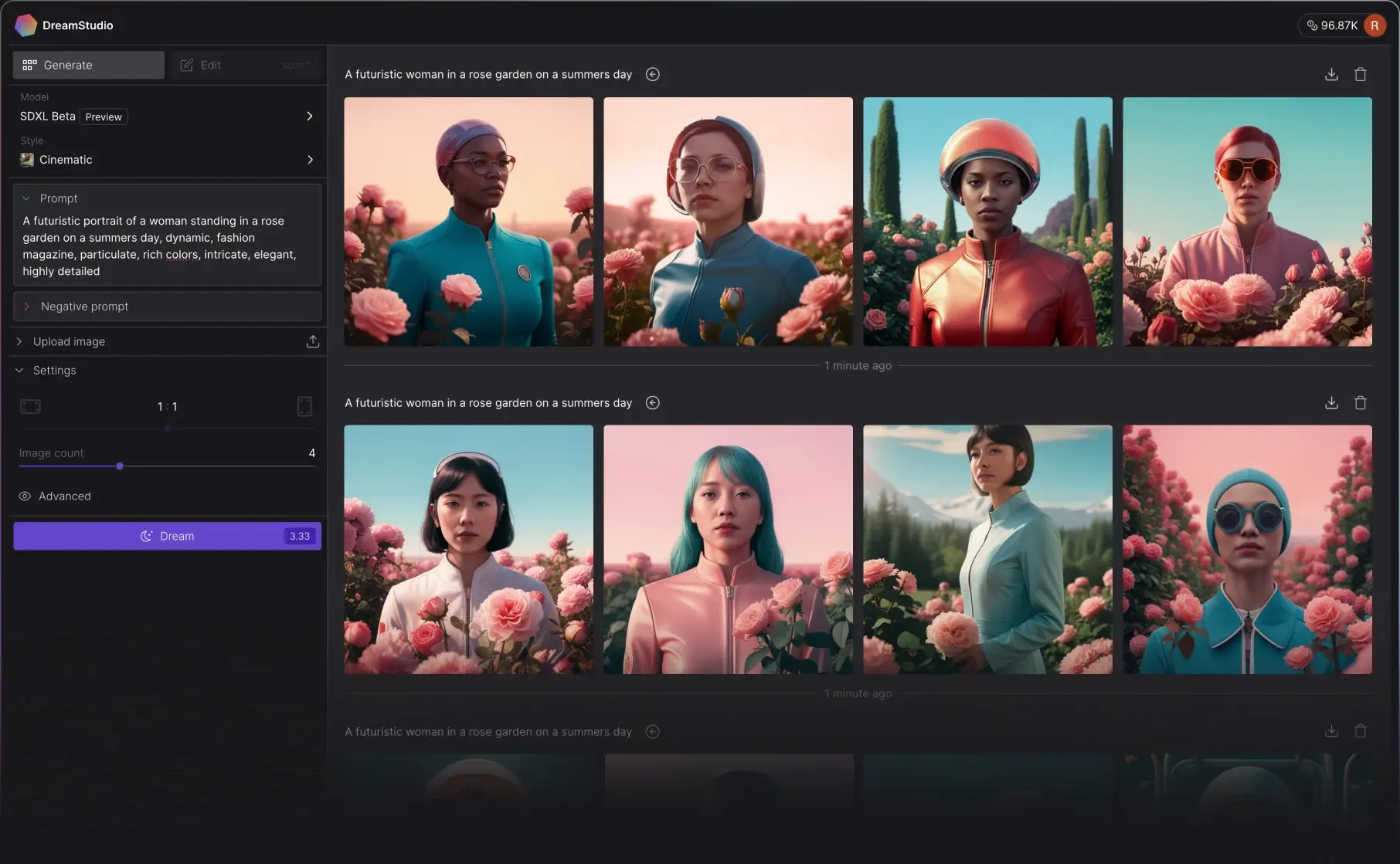 DreamStudio est un outil développé par Stability.ai, qui se base également sur le modèle d’apprentissage Stable Diffusion. DreamStudio est un outil développé par Stability.ai, qui se base également sur le modèle d’apprentissage Stable Diffusion.