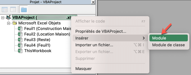 Pour ajouter des macros, il faut créer un objet (un module) dont le rôle est de contenir une ou plusieurs macros Pour ajouter des macros, il faut créer un objet (un module) dont le rôle est de contenir une ou plusieurs macros