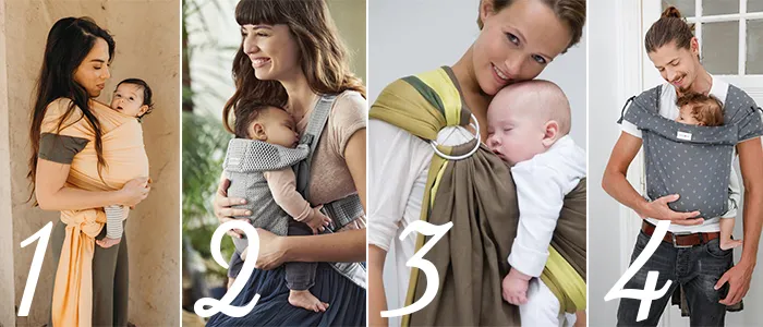 Les différents types de porte-bébés Les différents types de porte-bébés