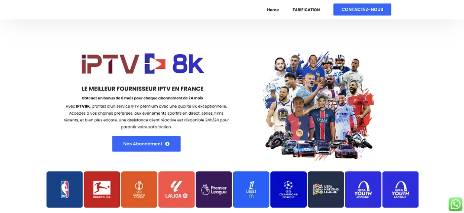 IPTV8k cible les utilisateurs exigeants en matière de qualité d’image. Avec des flux en 4K et 8K, il offre une expérience visuelle exceptionnelle. IPTV8k cible les utilisateurs exigeants en matière de qualité d’image. Avec des flux en 4K et 8K, il offre une expérience visuelle exceptionnelle.