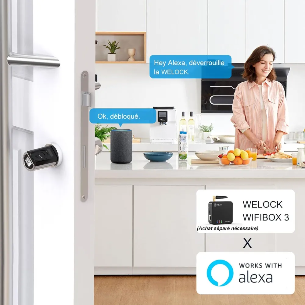 La WELOCK Wifibox3 est le complément idéal de la serrure connectée Touch41, puisqu’elle ajoute une connexion WiFi permettant un contrôle à distance sécurisé de votre porte. La WELOCK Wifibox3 est le complément idéal de la serrure connectée Touch41, puisqu’elle ajoute une connexion WiFi permettant un contrôle à distance sécurisé de votre porte.