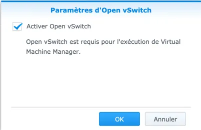Activer manuellement Open vSwitch dans Réseau -> Interface réseau -> Gérer -> Activer Open vSwitch. Activer manuellement Open vSwitch dans Réseau -> Interface réseau -> Gérer -> Activer Open vSwitch.