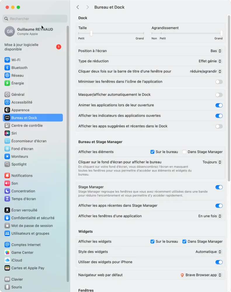 désactivez quelques effets visuels dans Réglages Système > Bureau et Dock. désactivez quelques effets visuels dans Réglages Système > Bureau et Dock.