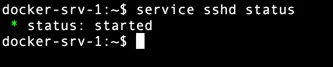 Résultat de la commande service sshd status sur Alpine Linux Résultat de la commande service sshd status sur Alpine Linux