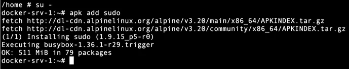 Installation de sudo et configuration du groupe wheel sur Alpine Linux Installation de sudo et configuration du groupe wheel sur Alpine Linux
