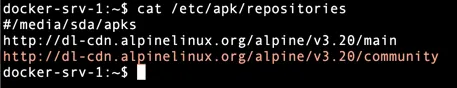 Vérification des dépôts APK actifs sur Alpine Linux Vérification des dépôts APK actifs sur Alpine Linux