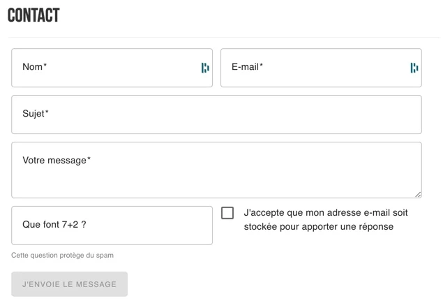 Exemple de formulaire que j'utilise sur mes blogs Exemple de formulaire que j'utilise sur mes blogs
