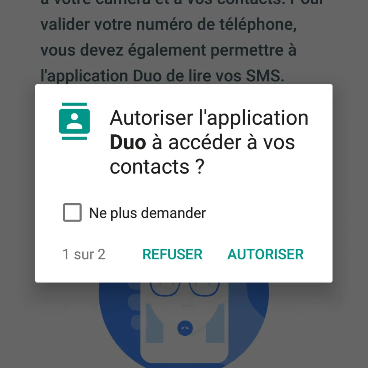 Contrôler les autorisations demandées Contrôler les autorisations demandées